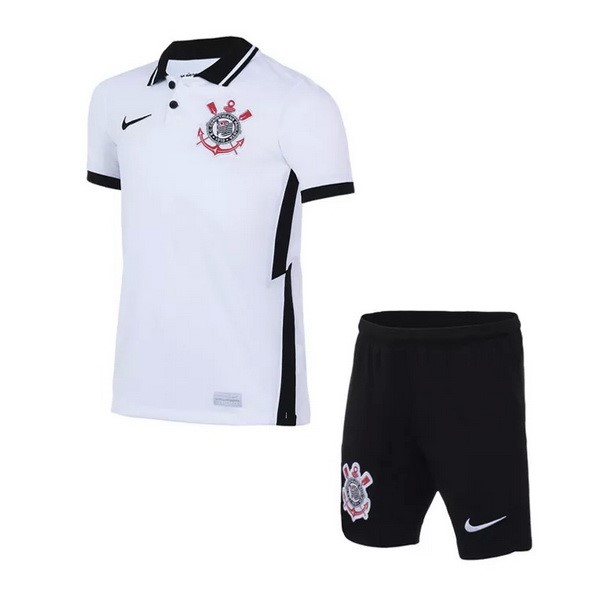 Camiseta Corinthians Paulista 1ª Kit Niños 2020 2021 Blanco